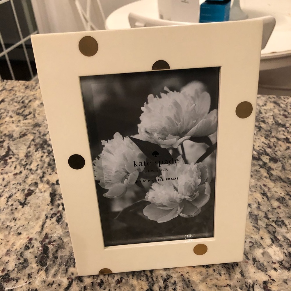 Kate spade gold dot 4x6 picture frame